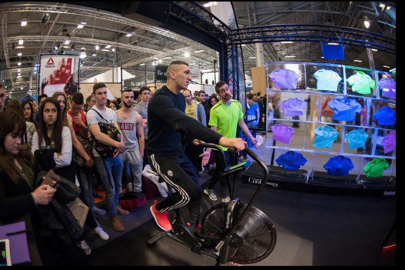 Brand activation bike challenge